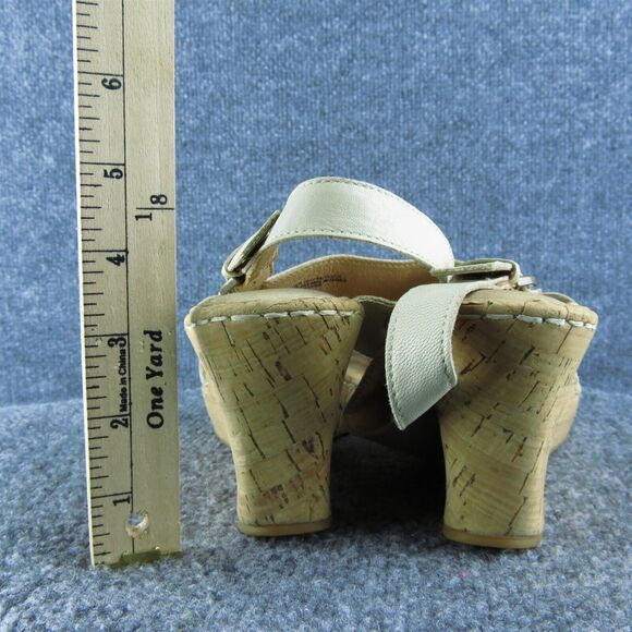Born Women‎ Ankle Strap Sandal Shoes Size 11 Medium Beige Leather - Picture 5 of 10